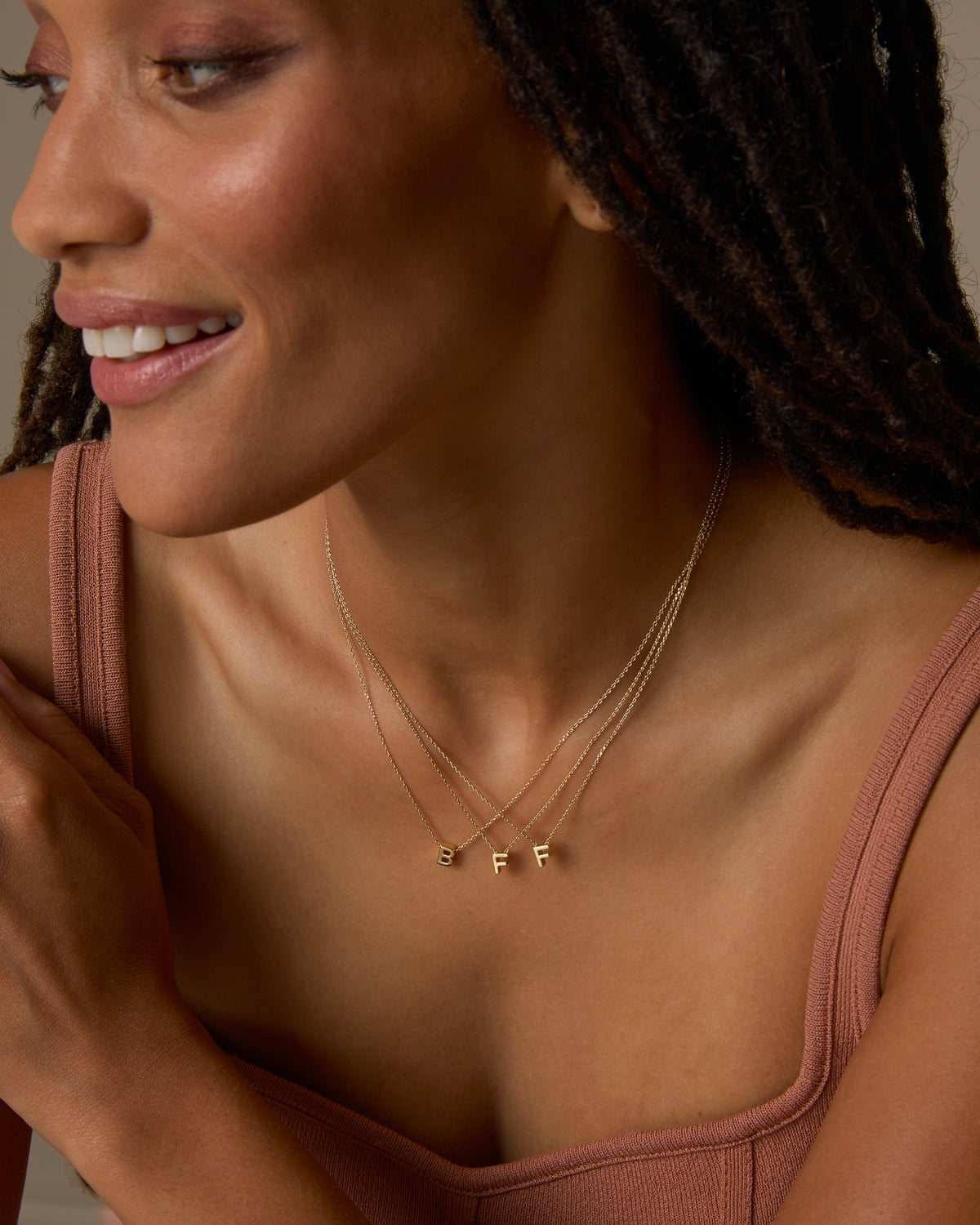 Just For You Initial Necklace — L