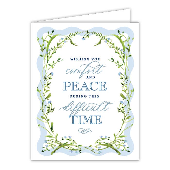 "Wishing You Comfort Peace..." Sweet Flowers Greeting Card