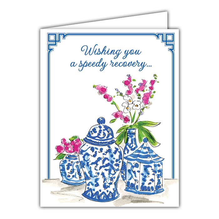 "Wishing You a Speedy Recovery" Small, Folded Greeting Card