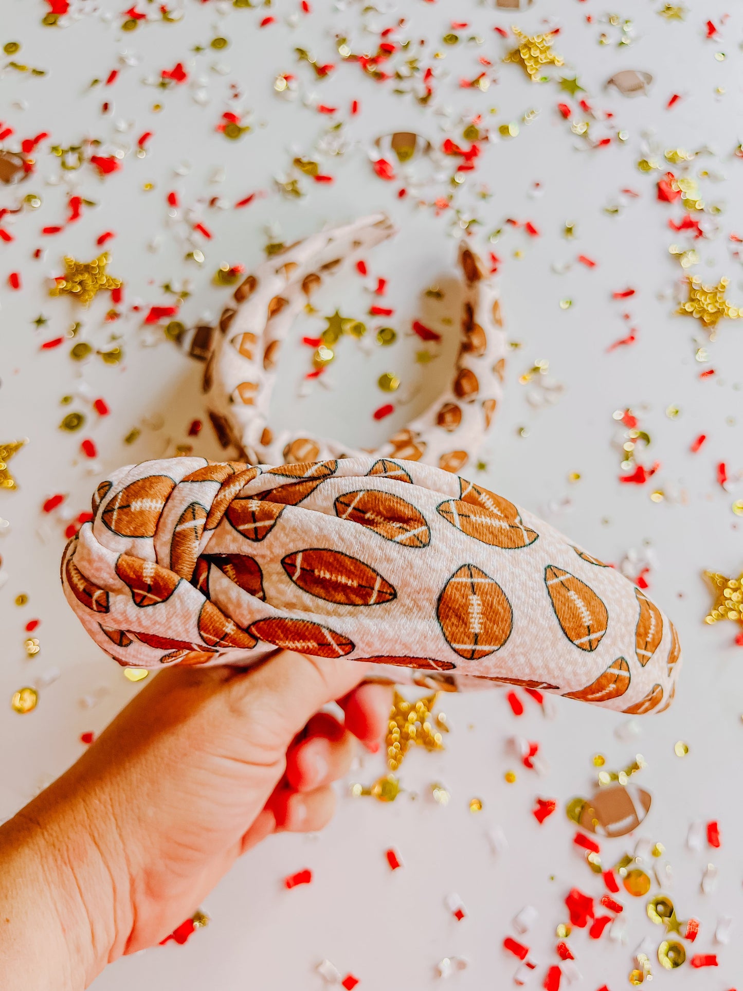 Football Neutral Leopard Knotted Headband R2S