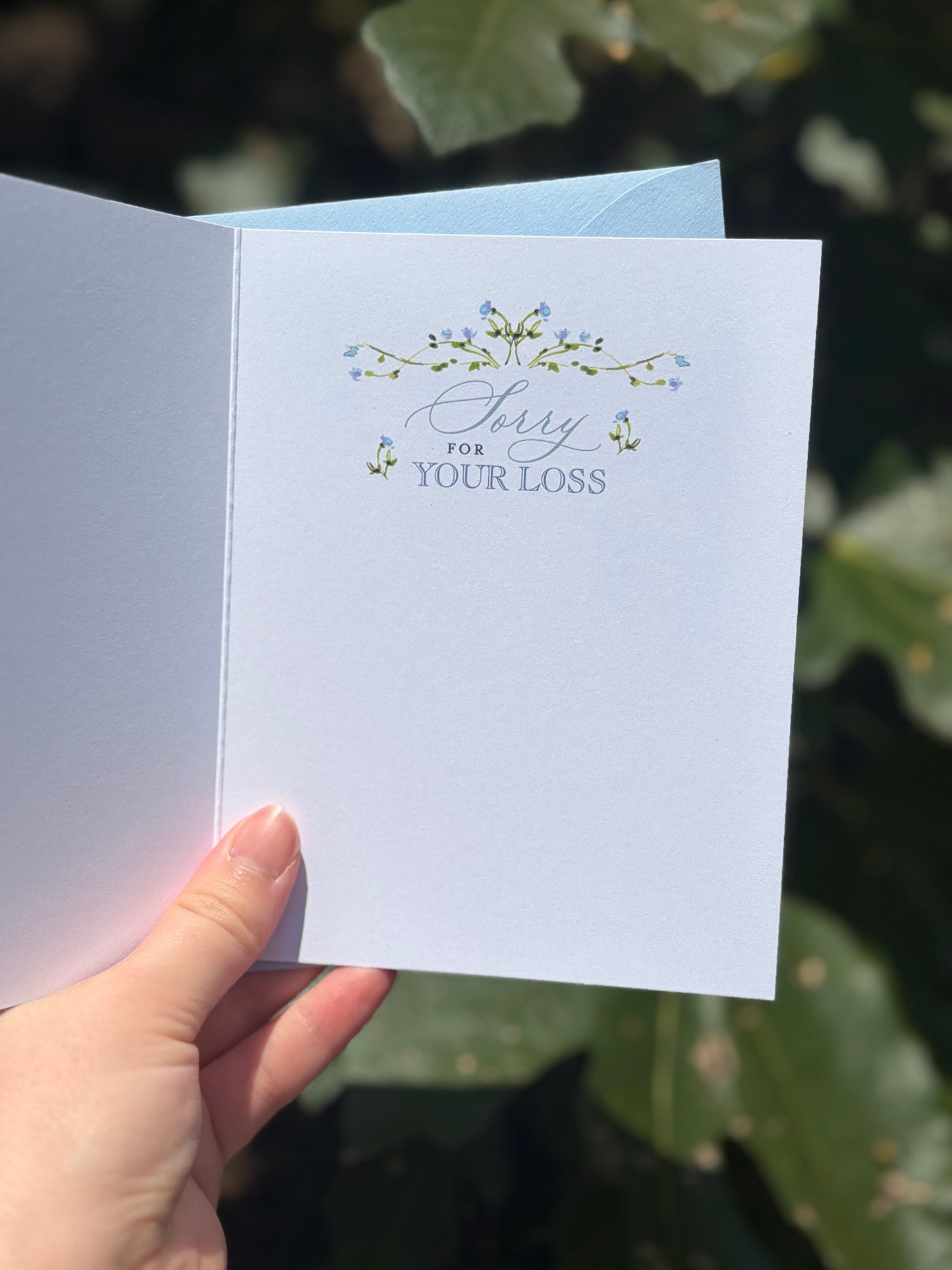 "Wishing You Comfort Peace..." Sweet Flowers Greeting Card