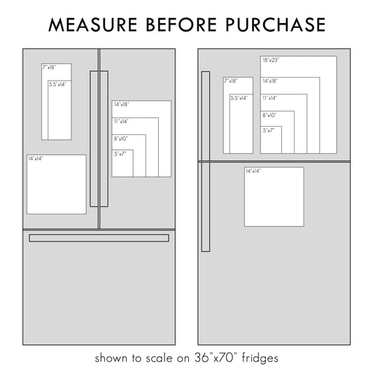 Clear Acrylic Magnetic Kitchen Conversion Chart