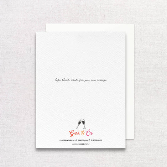 Birthday Bubbles Greeting Card | Champagne Birthday Card