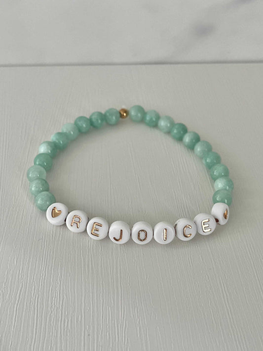 Rejoice Green Jade Bracelet | Beautiful Faith-Inspired Jewelry