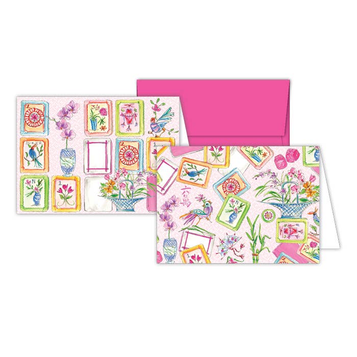 Mahjong Tiles Flowers Birds Petite Note Combo