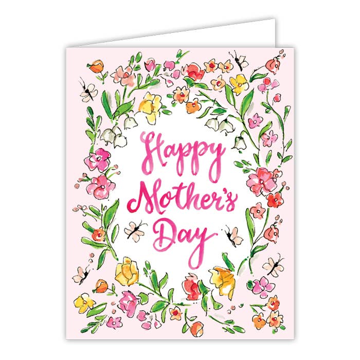 "Happy Mother's Day" Sweet Pink Floral Greeting Card