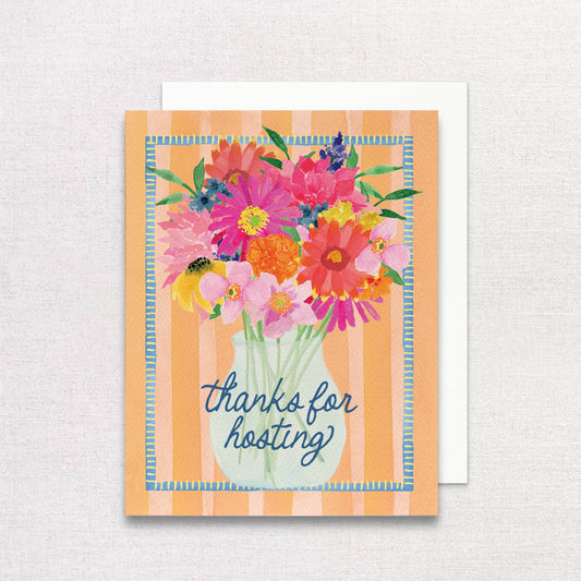 Thanks For Hosting Greeting Card | Thank You Hostess Card