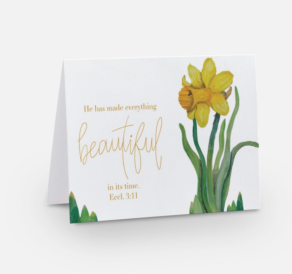 In His Time Encouragement Greeting Card