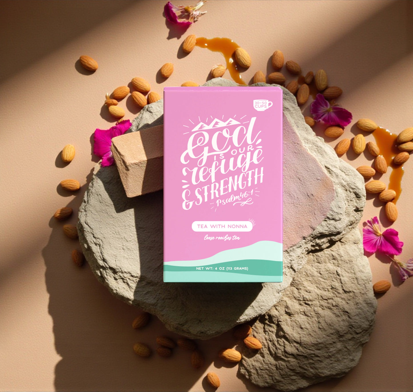 Bible Verse Tea "God Is Our Refuge" Tea With Nonna