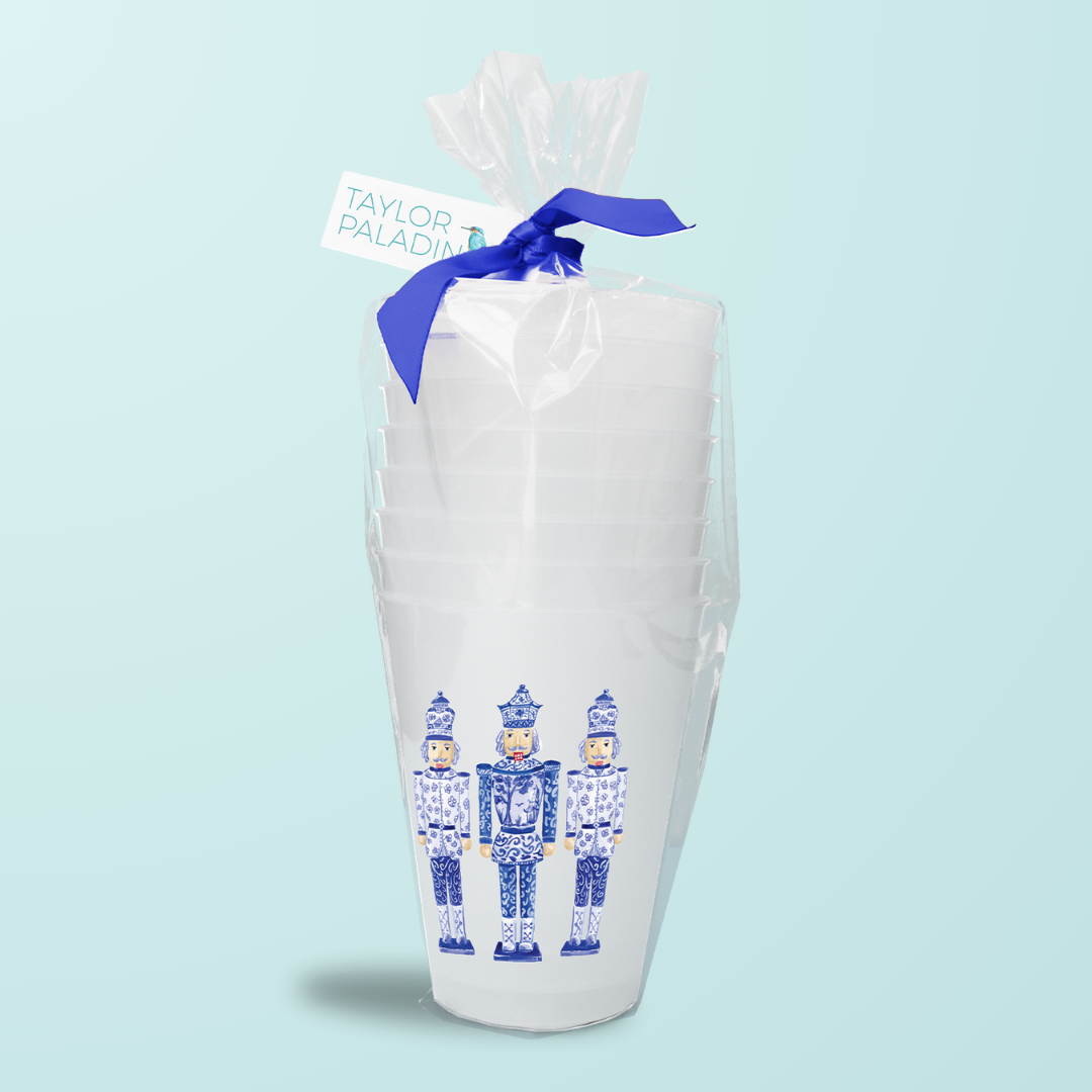 Chinoiserie Nutcrackers Frosted Cup