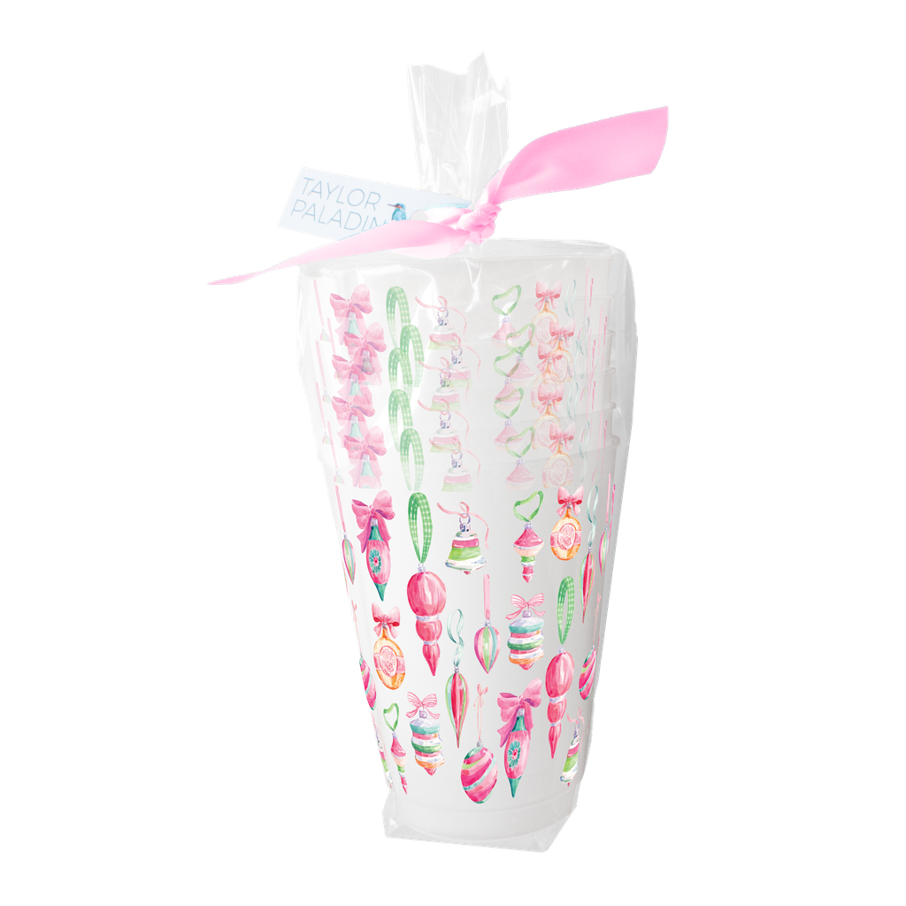 Vintage Ornaments Frosted Cup