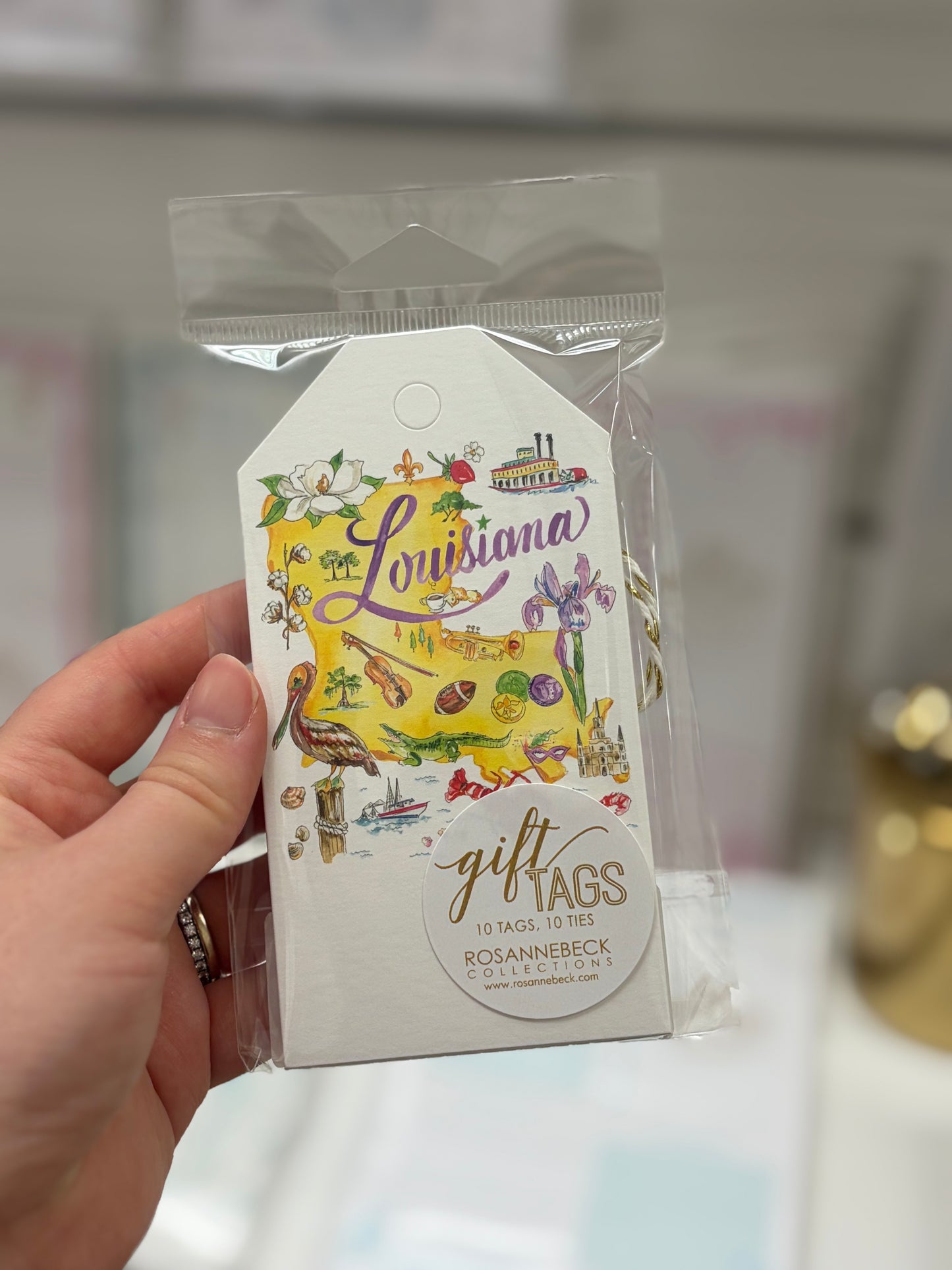 Louisiana Handpainted Icons Gift Tags