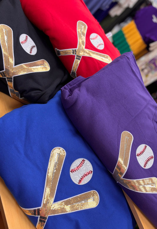 PURPLE Baseball Sweatshirt