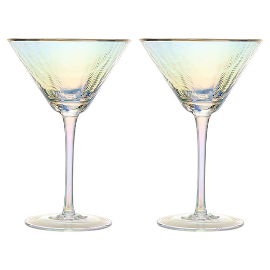 Dulce Martini Cocktail Glassware, Set of 2