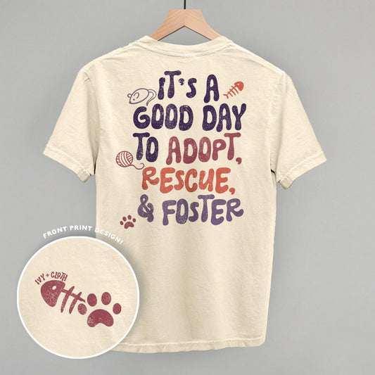 Adopt, Rescue, & Foster Cat (Back Print)