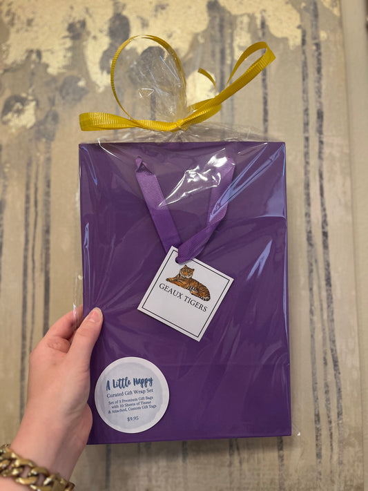 Geaux Tigers Gift Wrap Set
