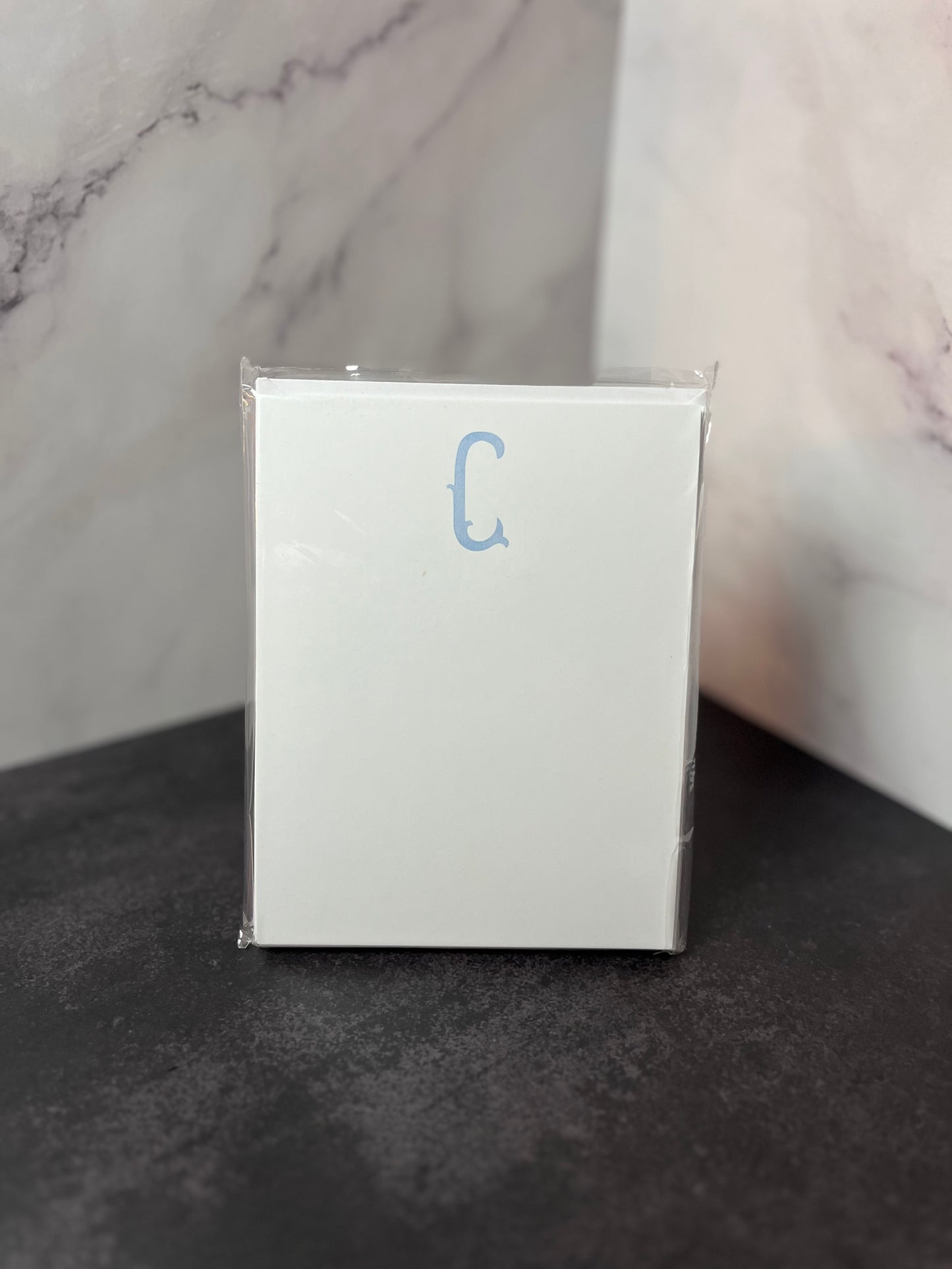 C Initial Flat Stationery