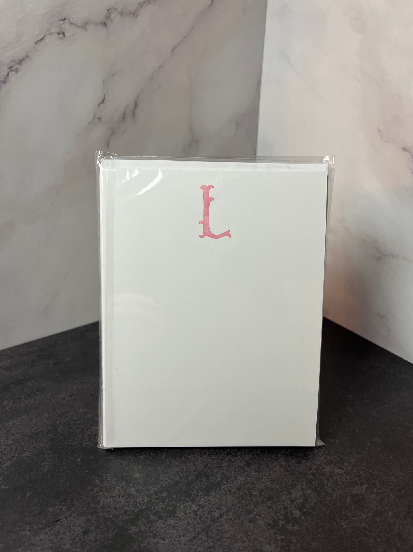 L Initial Flat Stationery