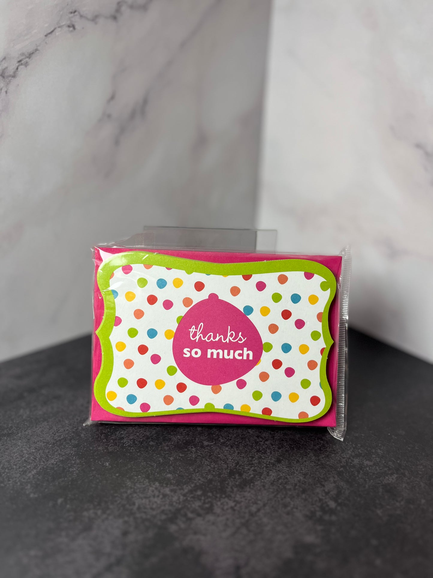 Polka Dot, Flat Thank You Notes