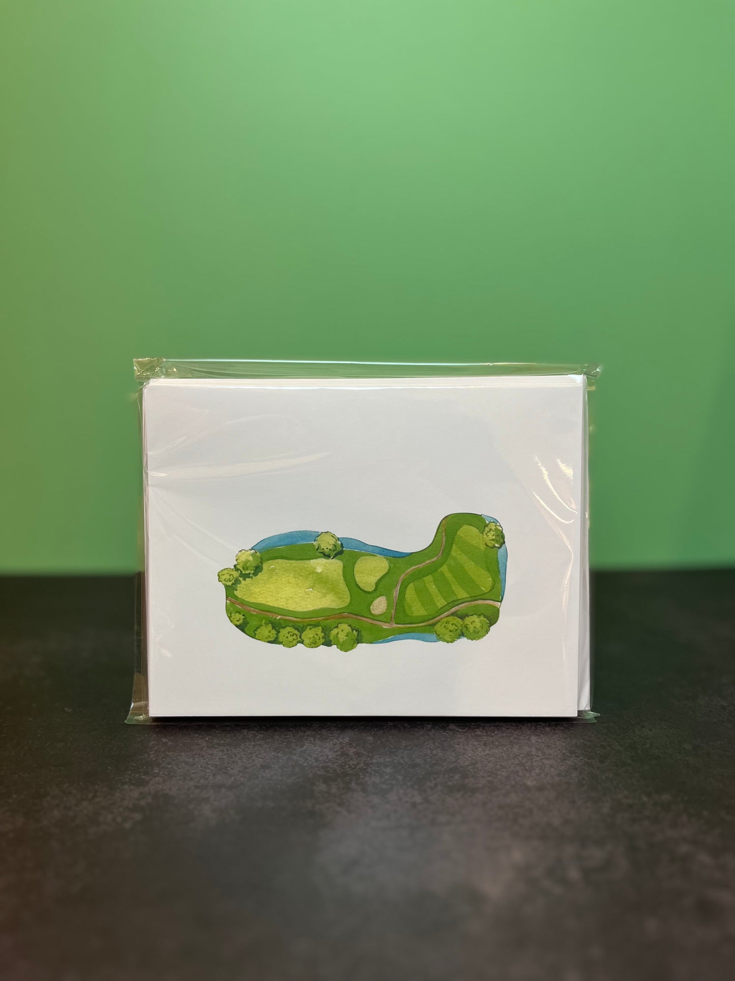 Golf Course Folded Stationery Set