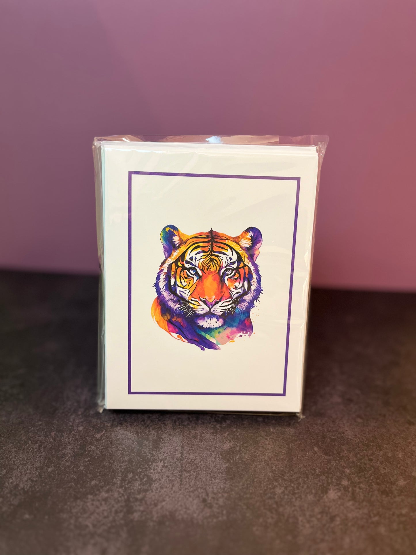 Tiger Folded Stationery Set II