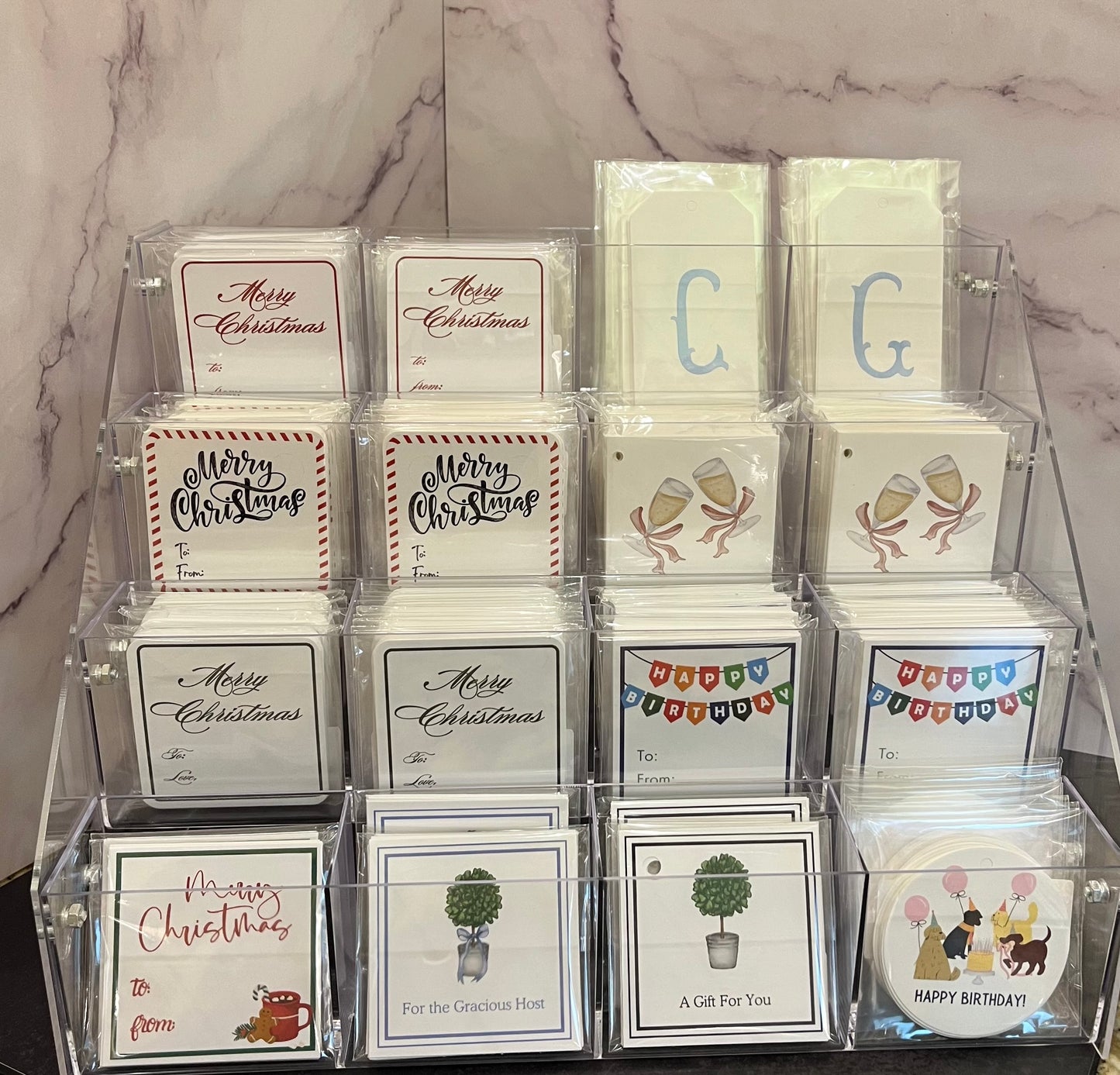 Merry Christmas Red Gift Tags