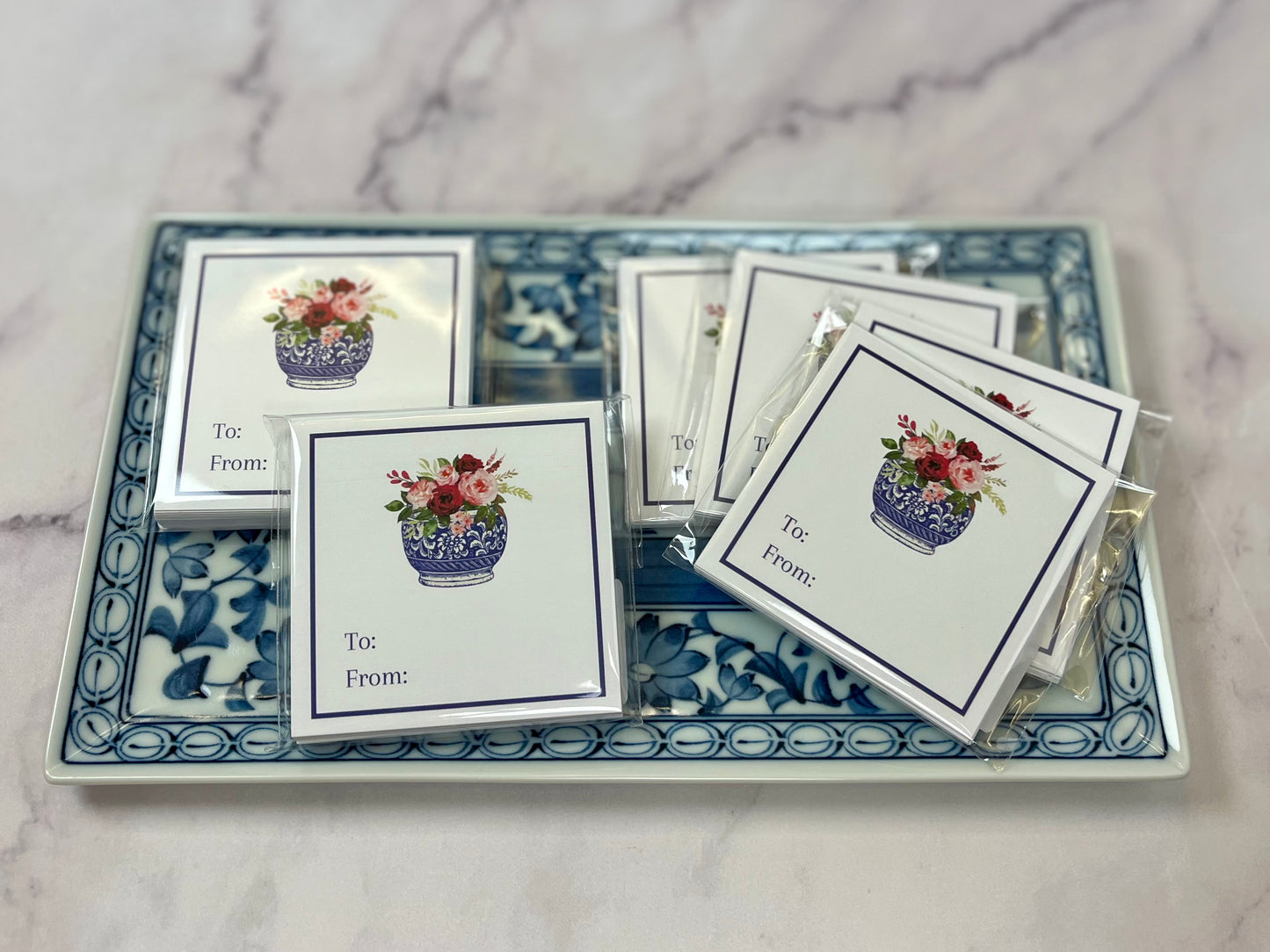 Chinoiserie Floral Gift Tag