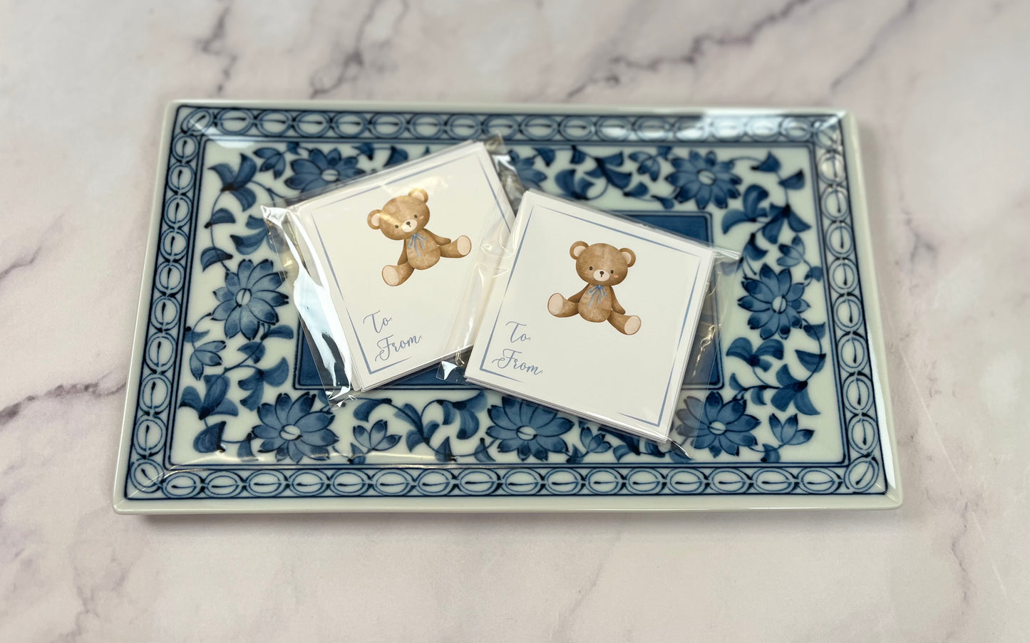 Teddy Bear Blue Gift Tags