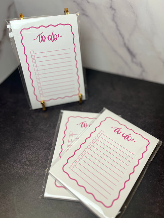To Do List Sticky Notepad