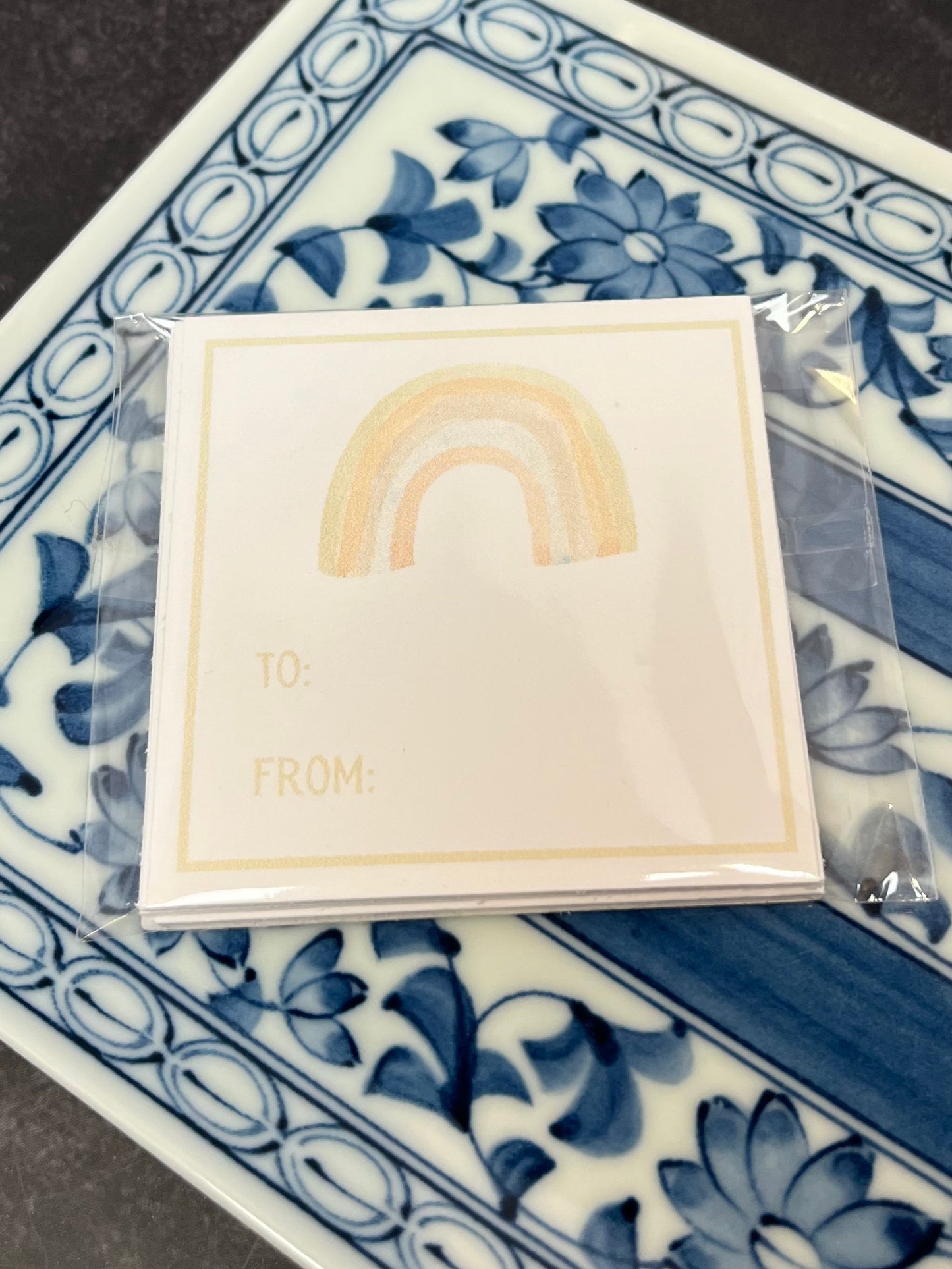 Muted Rainbow Card Stock Gift Tags