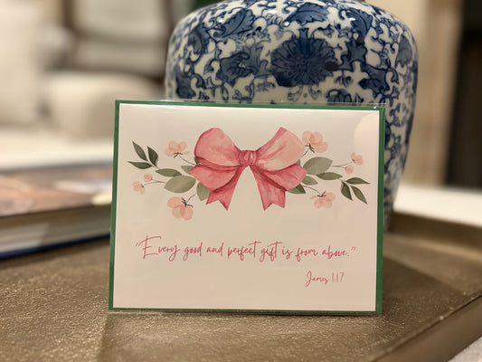 Baby Girl Good and Perfect Gift Greeting Card