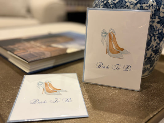 Bride to Be Blue Greeting Card