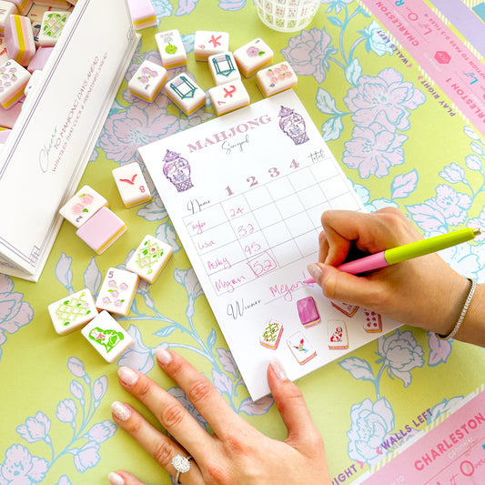 Mahjong Scorecard Pad - Taylor Tiles