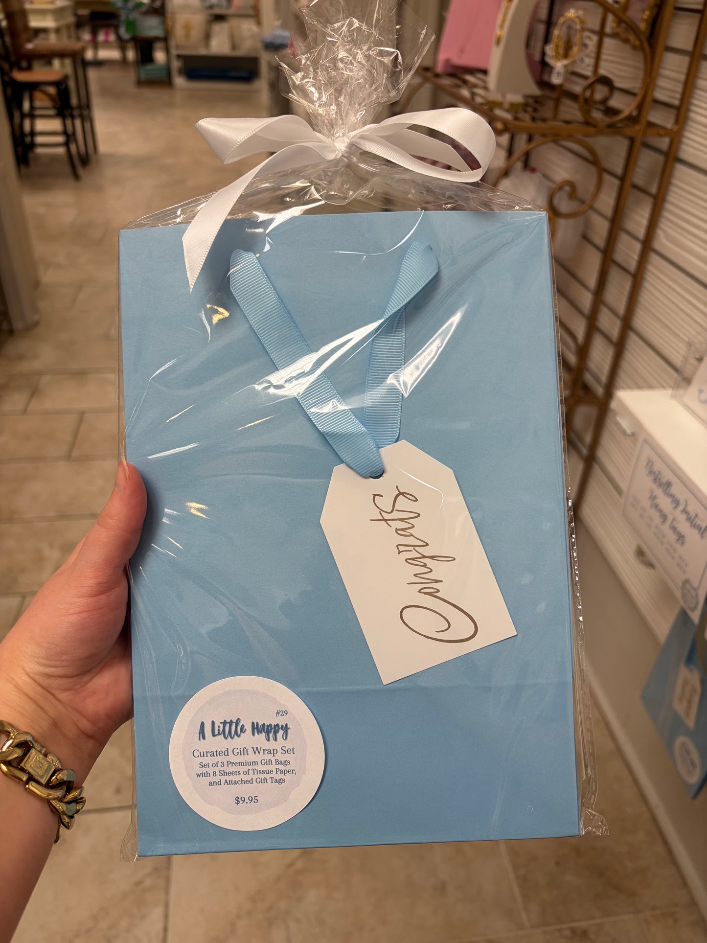"Congrats" Gift Bag Set