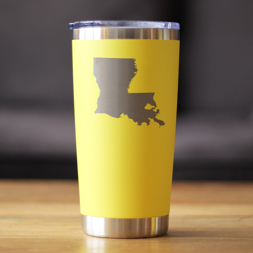 Louisiana State Outline - 20 oz Coffee Tumbler