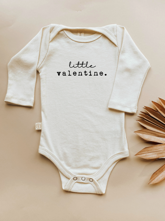 Little Valentine Organic Baby Bodysuit Long Sleeve