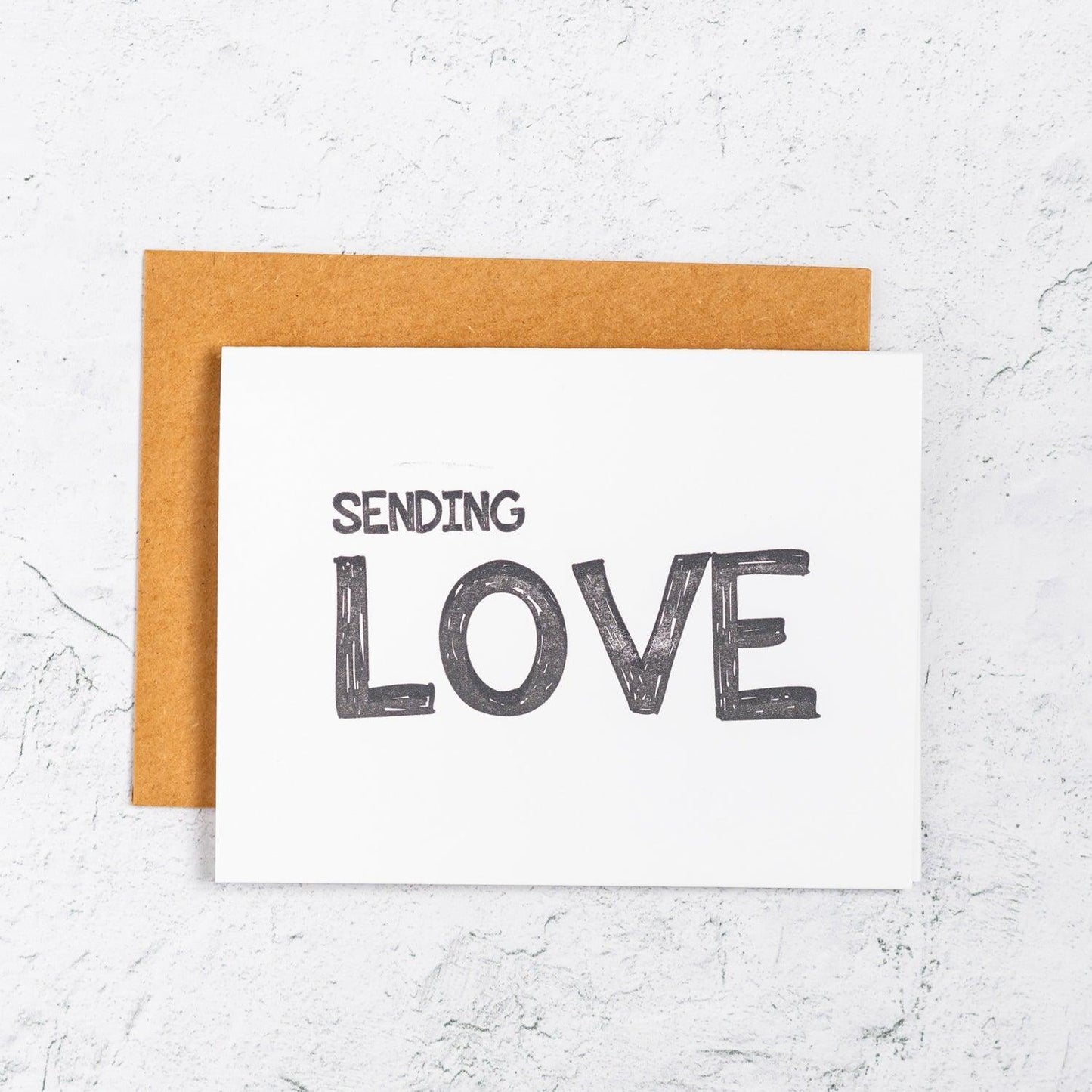 Sending Love Letterpress Card Box Set of 10