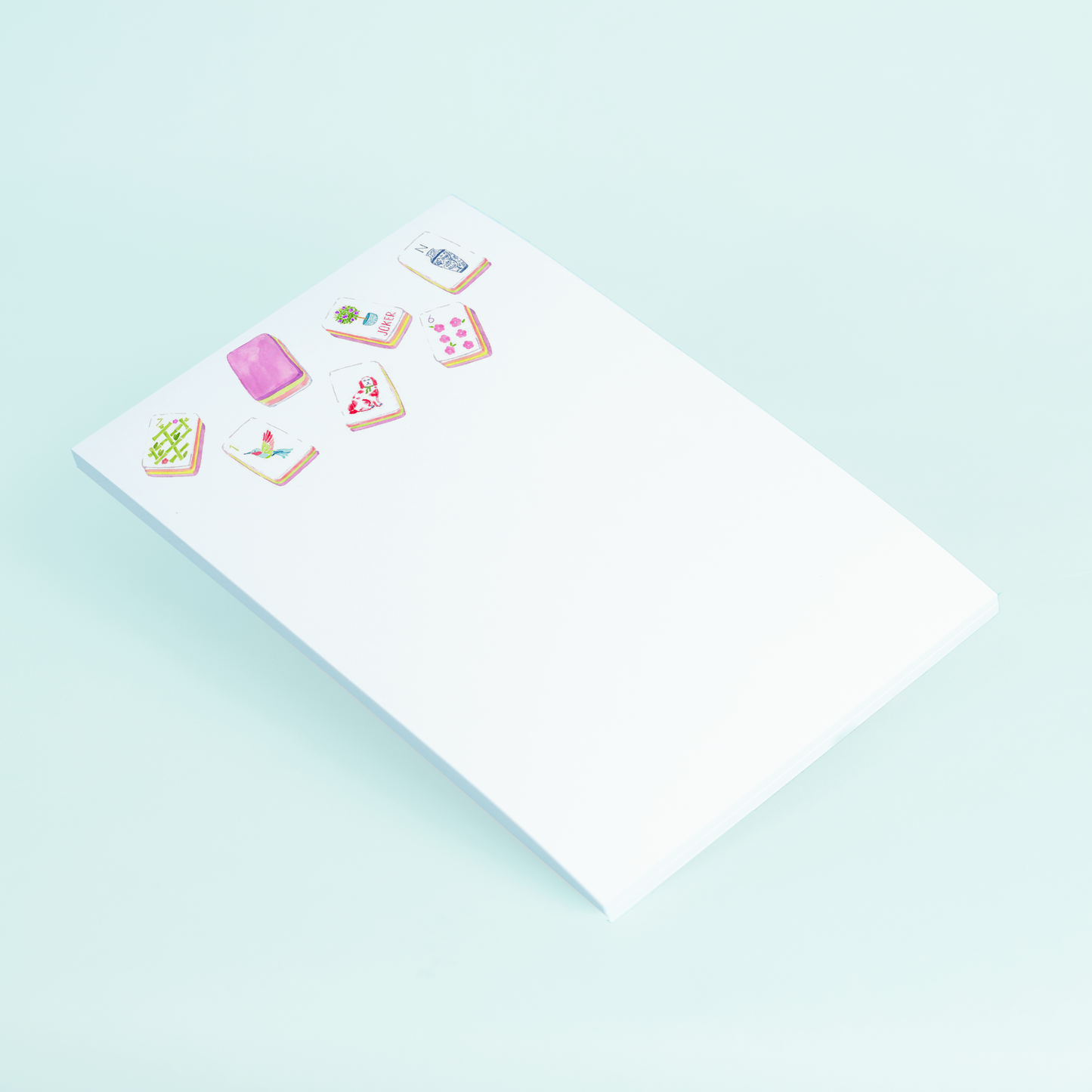 Large Mahjong Tiles Notepad