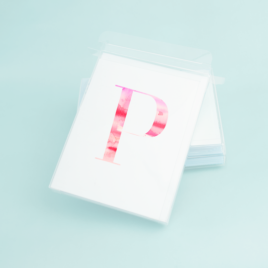 P Folded Card