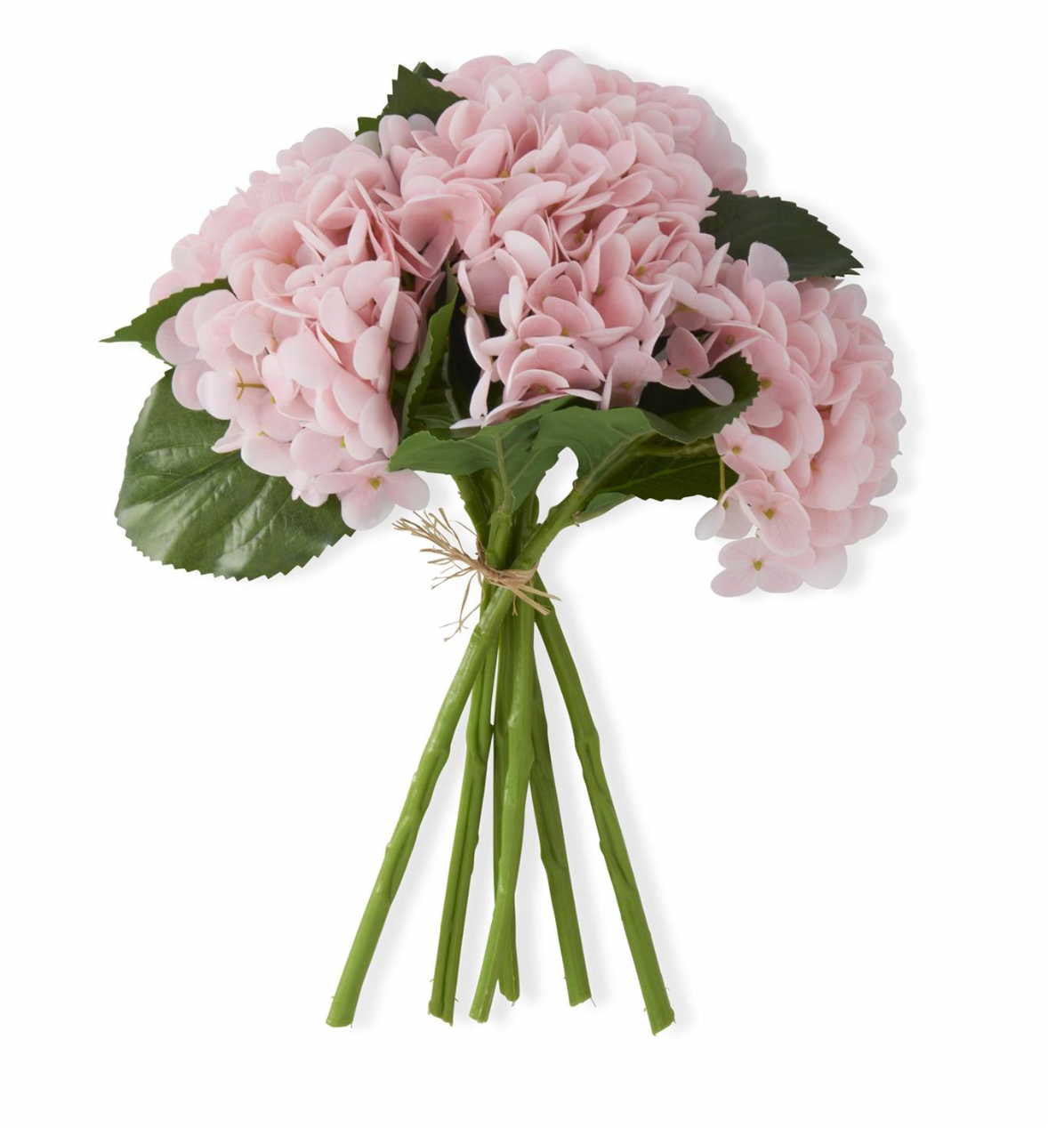 13" Pink Real Touch Hydrangea Bundle (6 Stems)