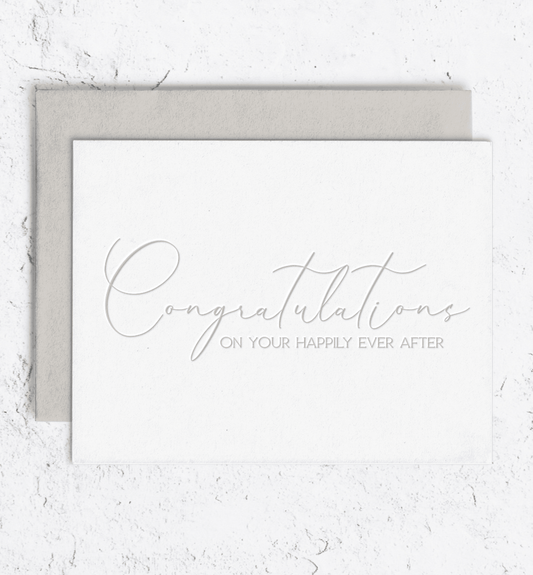Congratulations Wedding Card Box Set of 10