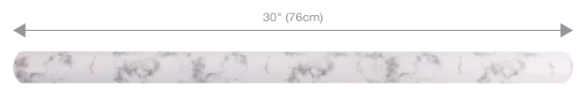 White Marble Wrapping Paper Roll 30" x 10'
