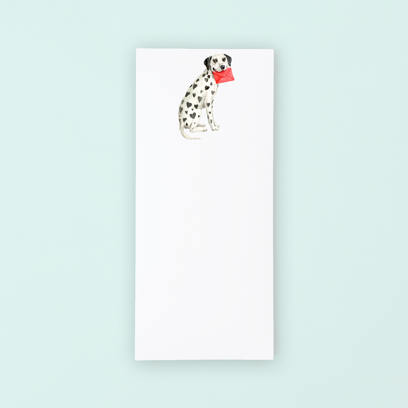Heart Dalmation Lists Pad