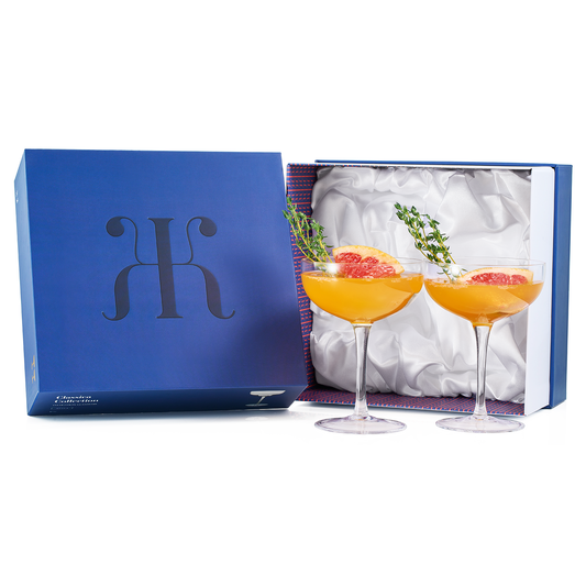Classica Champagne Coupe Cocktail Glassware, Set of 2