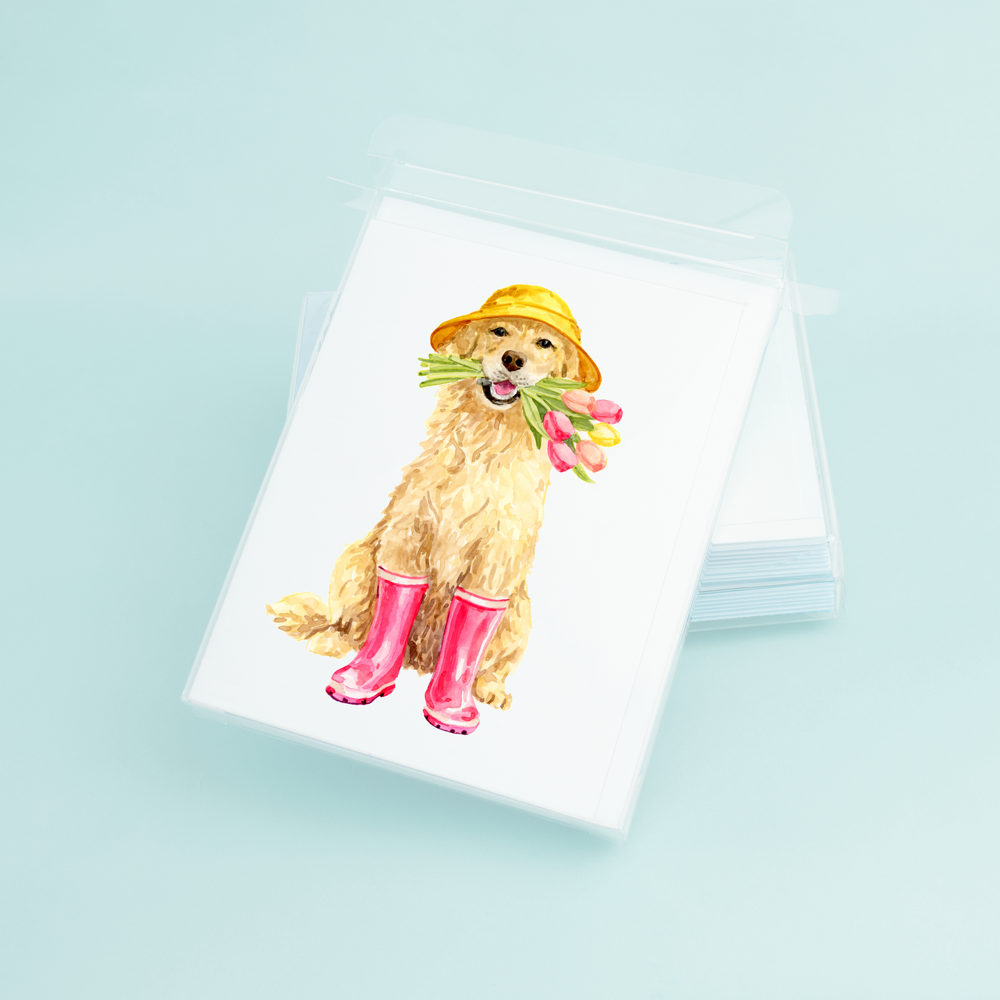 Dog in Rainboots