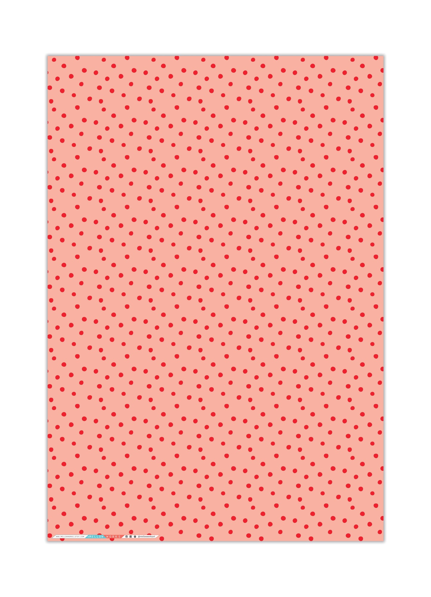 BLUSH POLKA DOTS Gift Wrap Sheets