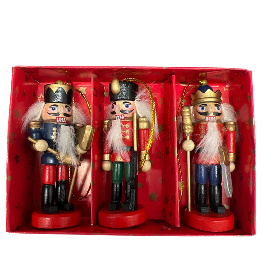 Nutcracker Ornament Set Of 3