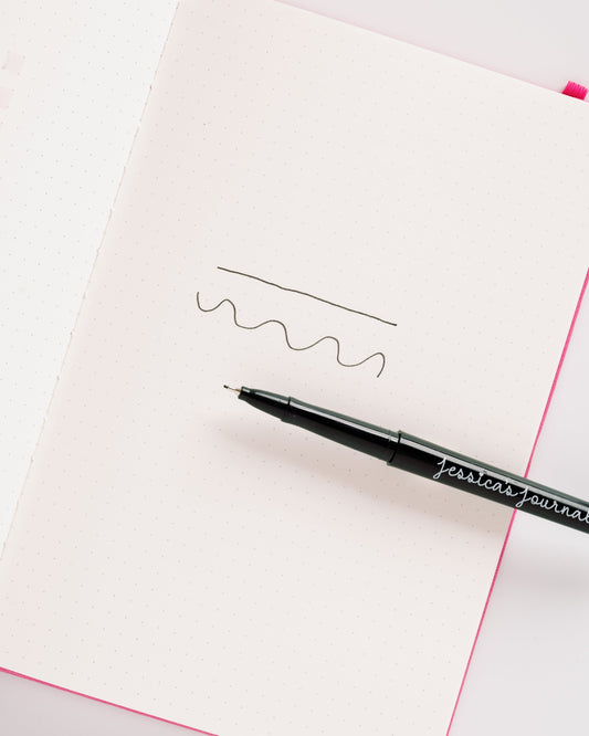 Fineliner Black Marker Pens