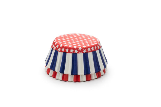 Patriotic Cupcake Liners - 50 Count