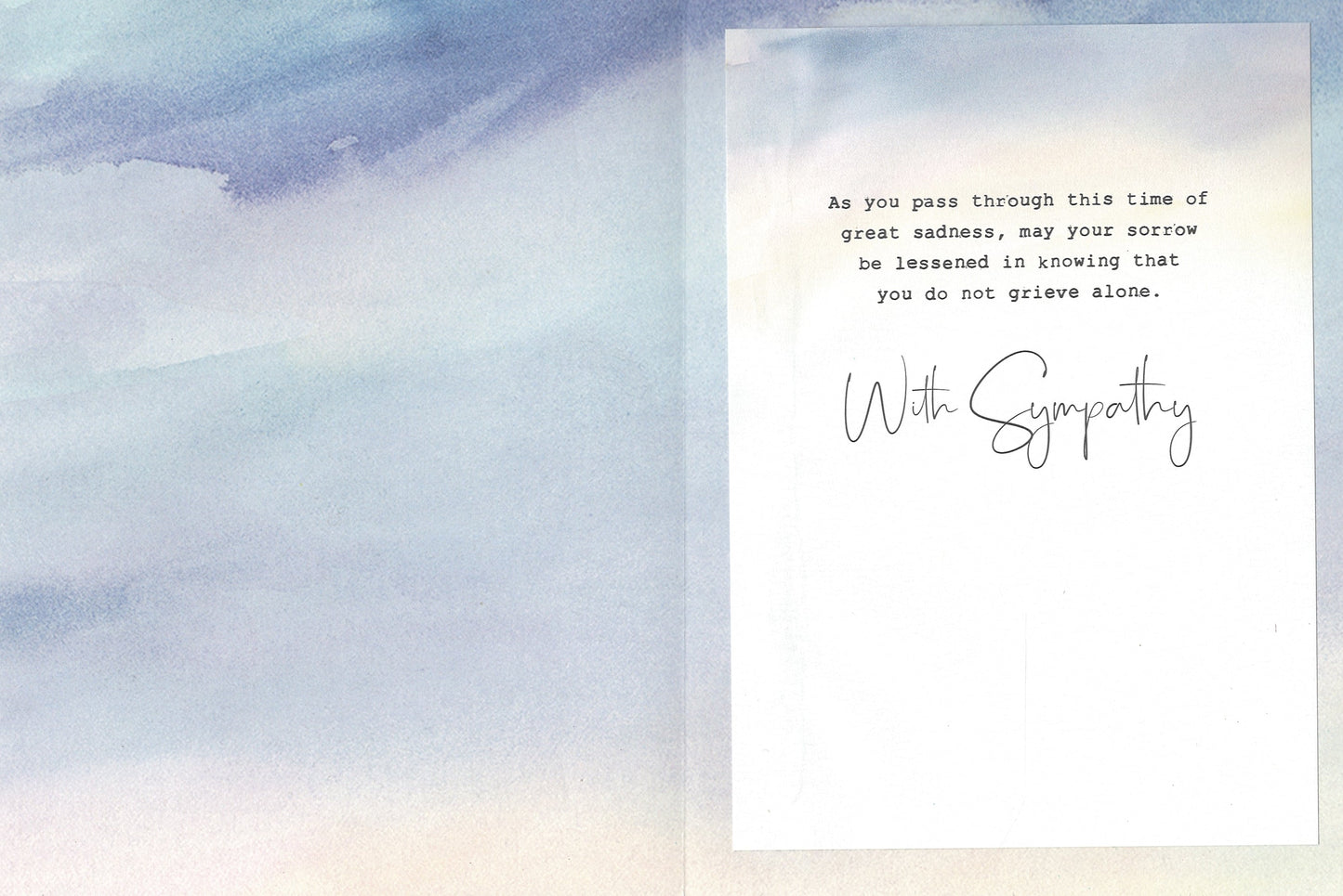 Thoughts and Prayers Sympathy Card